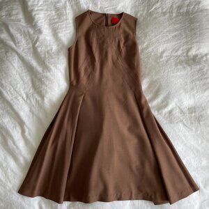 Zac Posen Taupe Sleeveless A-line Dress Size 8